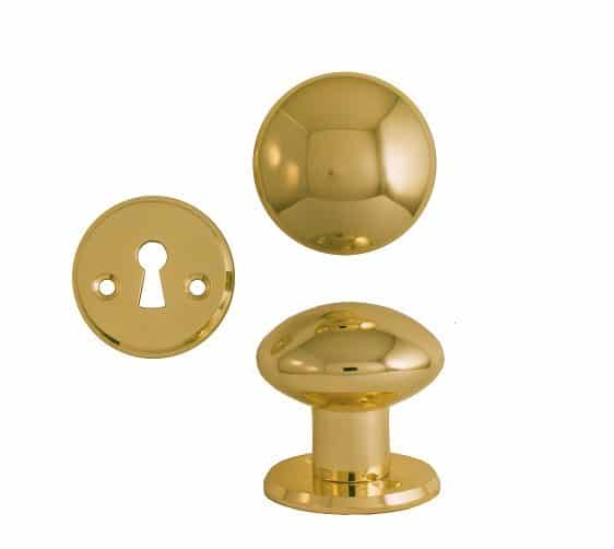 DOOR THUMBTURN BRASS-PLATED
