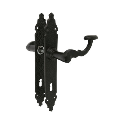 Door Handle Black Lacquered Iron