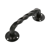 Pull Handle Black Lacquered Cast Iron 190 mm