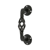 Pull Handle Black Lacquered Cast Iron 192 mm
