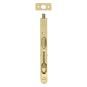 Flush Bolt 250mm Brass-plated