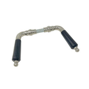 Door Handle 785 Nickel/Black Wood