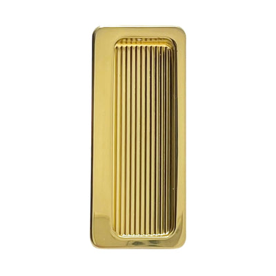 Recessed Cup Handle 75 mm Brass