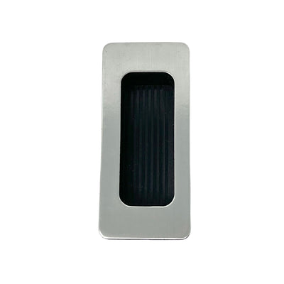 Recessed Cup Handle 85 mm Silver