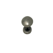 Knob 33 x 24 mm Oval Pewter oxide
