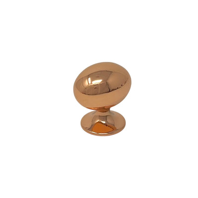 Knop OVAL Kobberfinish