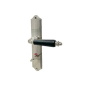 Door Handle Classic Style Nickel Wood