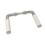 Dörrhandtag 383 Nickel/Elfenbensvit