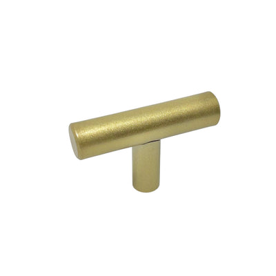T-Knob Matteus 50x12mm Gold/Satin brass