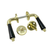 Door Handle Harald Satin brass/Black