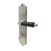 Door Handle 785 Nickel/Black Wood