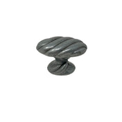 Knob 38 mm Oval Pewter oxide