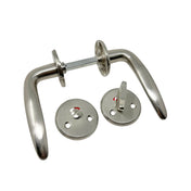 Dörrhandtag 2 Mattborstad Nickel
