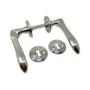 Dörrhandtag Mattborstad Nickel