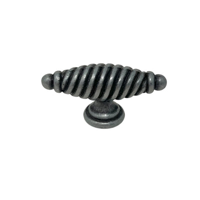 Knop 65 mm OVAL Tinoxid