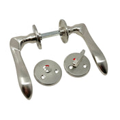 Dörrhandtag Mattborstad Nickel