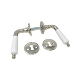 Dörrhandtag 785 Nickel/Vitt Trä