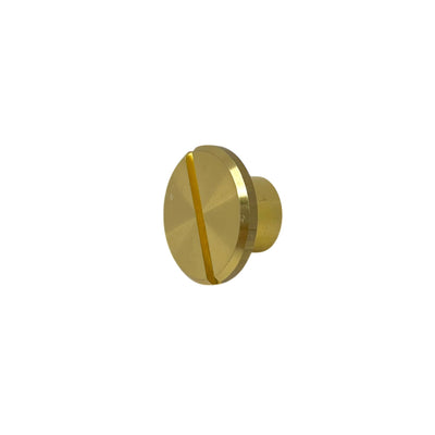 Slotted Cap Nut Satin-Brushed Brass M10
