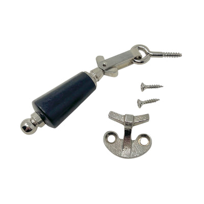 Window Lock 1329 Nickel/Black Wood