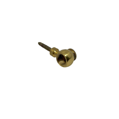 Rørholder / Trappeøye 9,5mm Messing (2-Pakning)