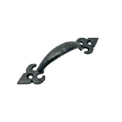 Handle Black Lacquered Cast Iron 115 MM