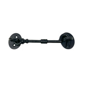 Throw Hook/Hasp 75-160 mm Black Lacquered