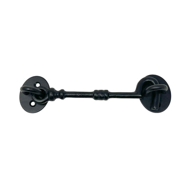 Throw Hook/Hasp 75-160 mm Black Lacquered