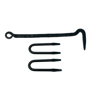Vælg Kasthage/Hasp 150 mm Sort Krom