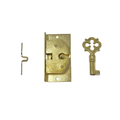 Furniture Lock Brass-plated