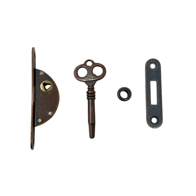 Sliding Shutter Lock Brown Oxide