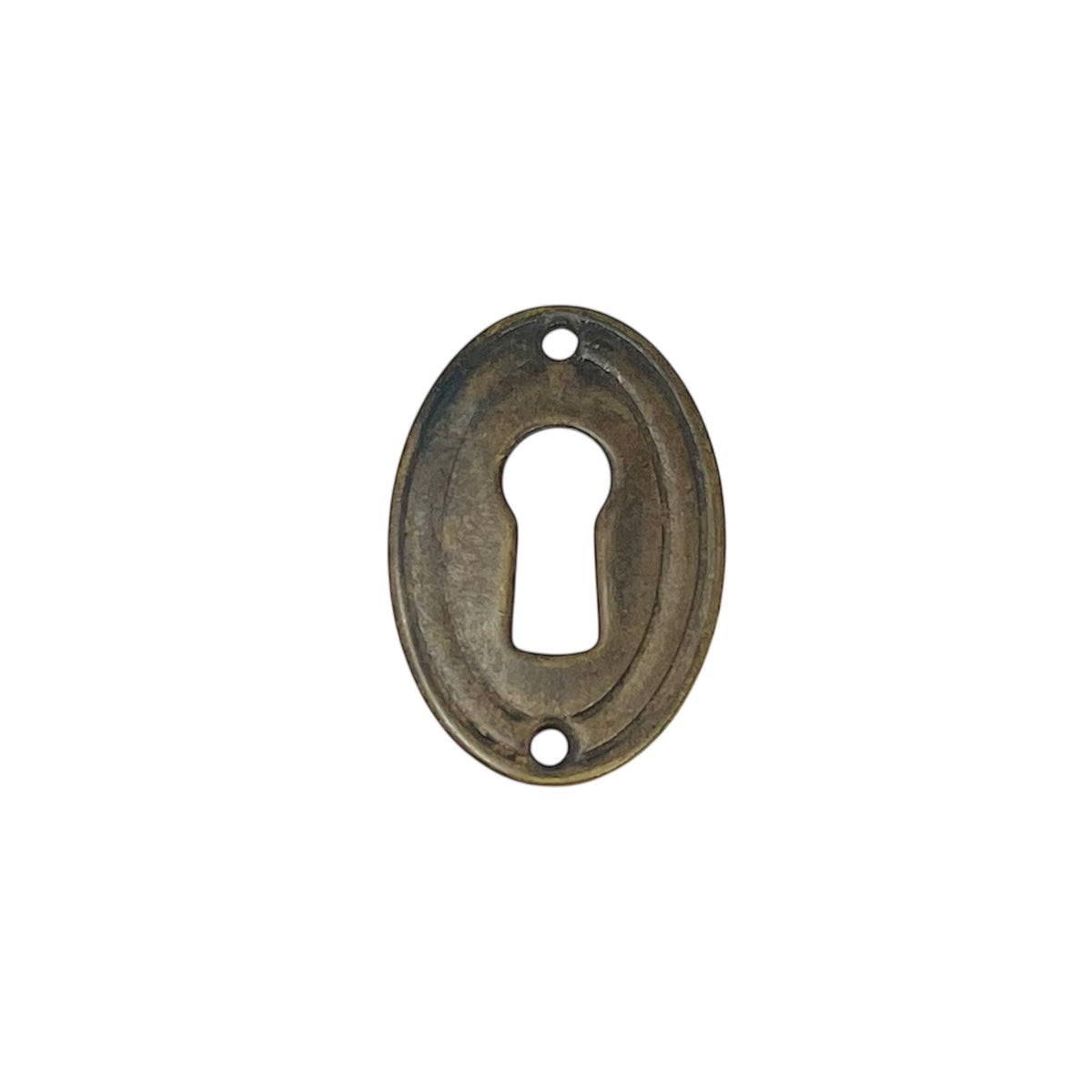 Oval Key Escutcheon 36 x 24 mm Antique-Finished