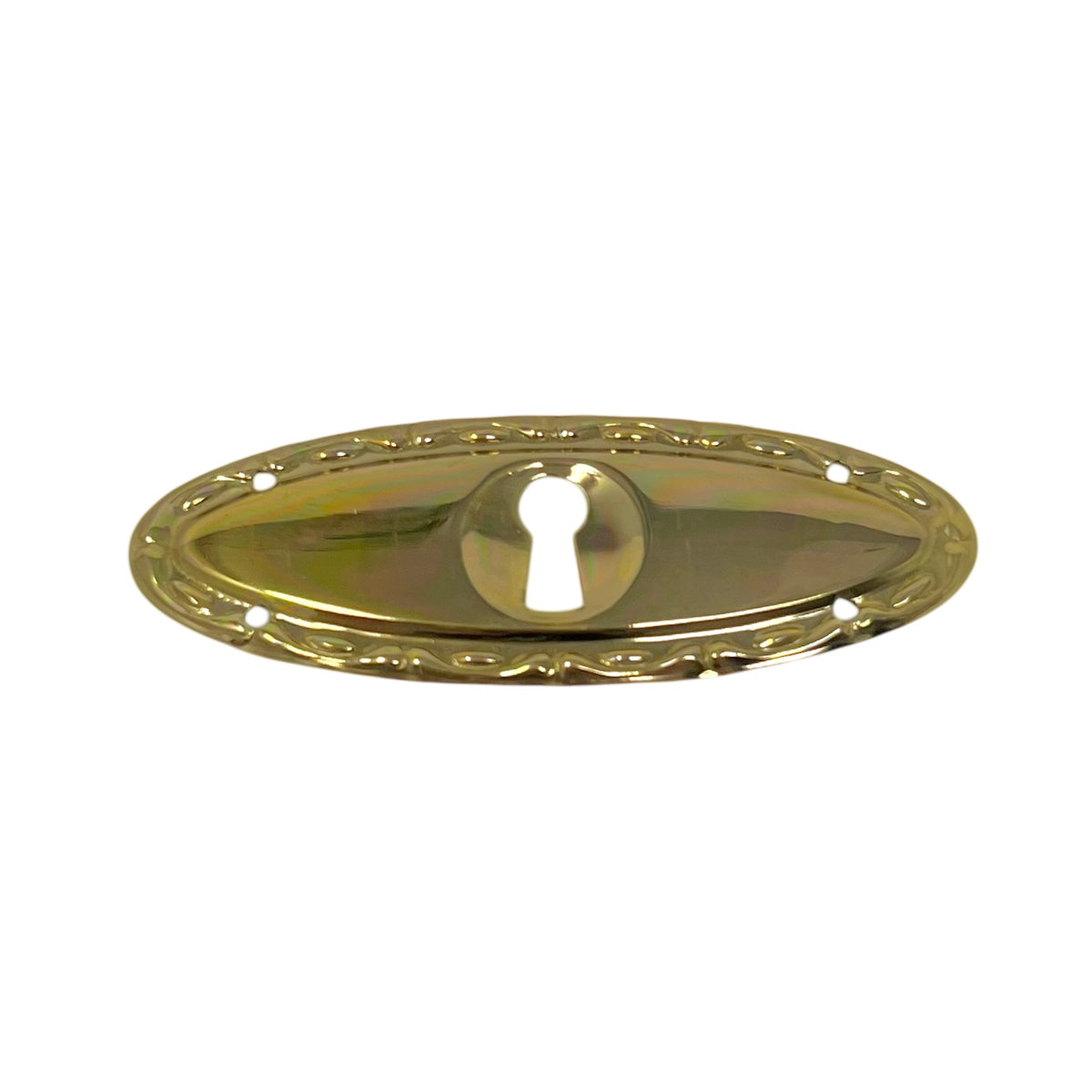 Key Escutcheon Horizontal 29 x 80 mm Brass