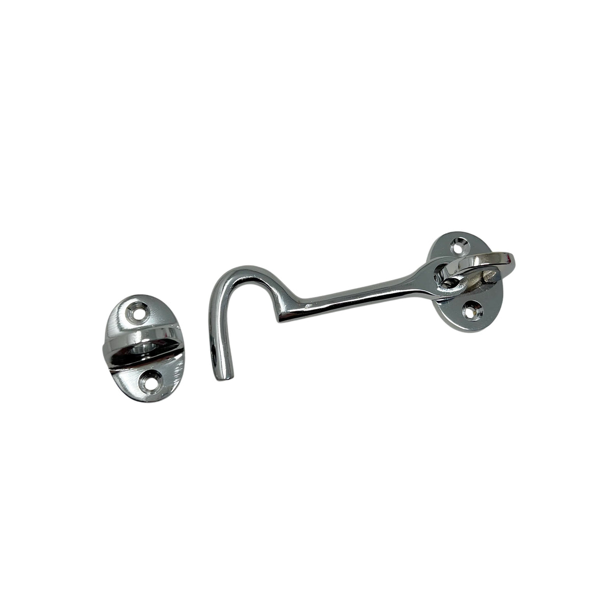 Throw Hook/Hasp 75 mm Chrome