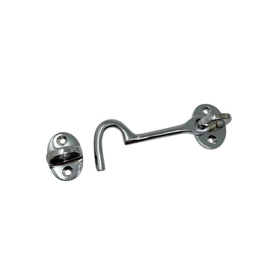 Throw Hook/Hasp 75 mm Chrome