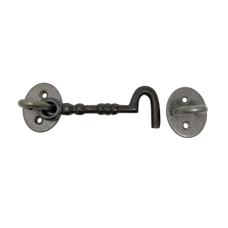Throw Hook/Hasp 100mm Cast Iron