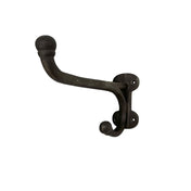 Single Hook with Hat Peg Unlacquered Cast Iron