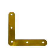 Window Corner Brace Brass Flat