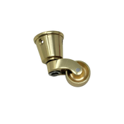Furniture Castor with Sleeve Brass