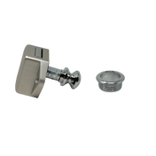 Push Lock Nr 4 - Grey Plastic / Chrome