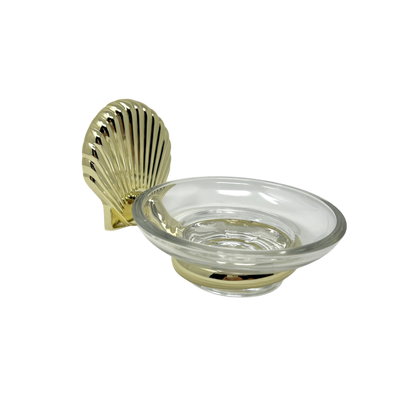 Soap Dish "Shell" Brass-Plated