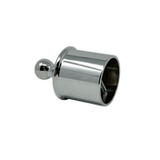 End Cap Chrome 38 mm