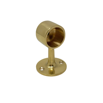 Tube Bracket End Bracket Brass 25 mm