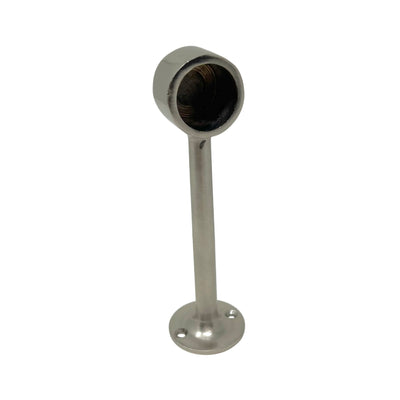Tube Bracket End Bracket Stainless Steel Look 25 mm