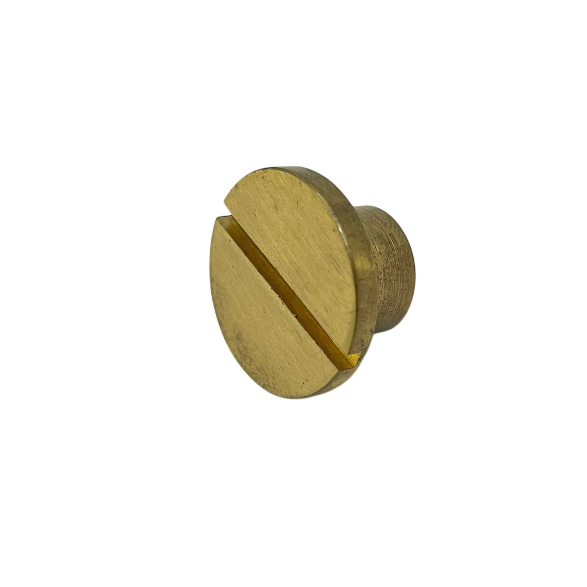 Slotted Cap Nut Satin-Brushed Brass M10