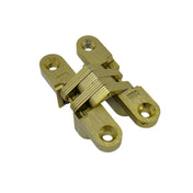 Concealed barrel hinge 60 mm Brass-Plated