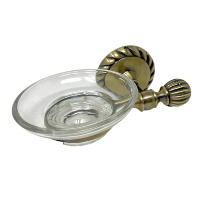Soap dish i Glass and Antique Finish