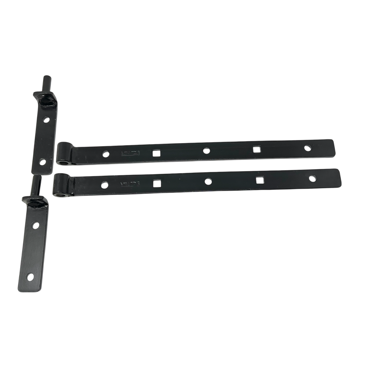 Hakgångjärn Svart Miller 400mm 2-pack