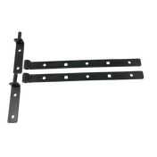 Hakgångjärn Svart Miller 400mm 2-pack