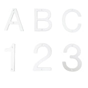 House Number White 120 MM