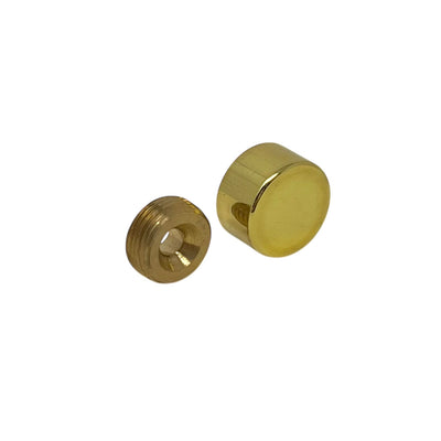 Dekkskrue messing 17 mm